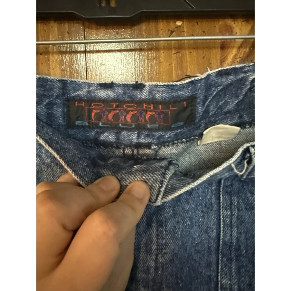 Vintage Y2K Hot Chili Blues Cargo Liking Shorts Cotton Size 36 - Picture 4 of 6